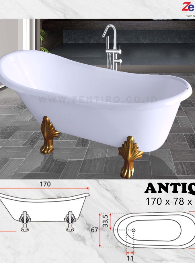 Bathtub standing Zentiro Antique