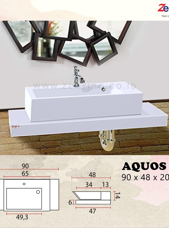 wastafel marble aquos