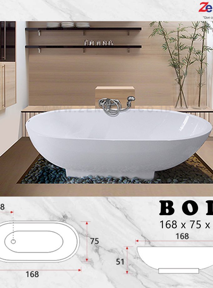 bathtub standing bold