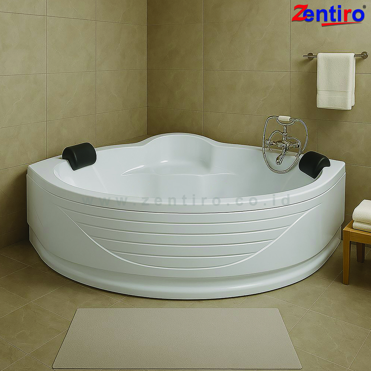 zentiro bathtub sudut amelia