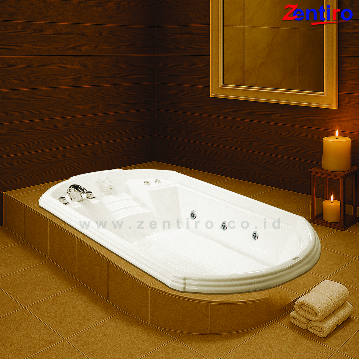 bathtub zentiro sudut astro whirlpool