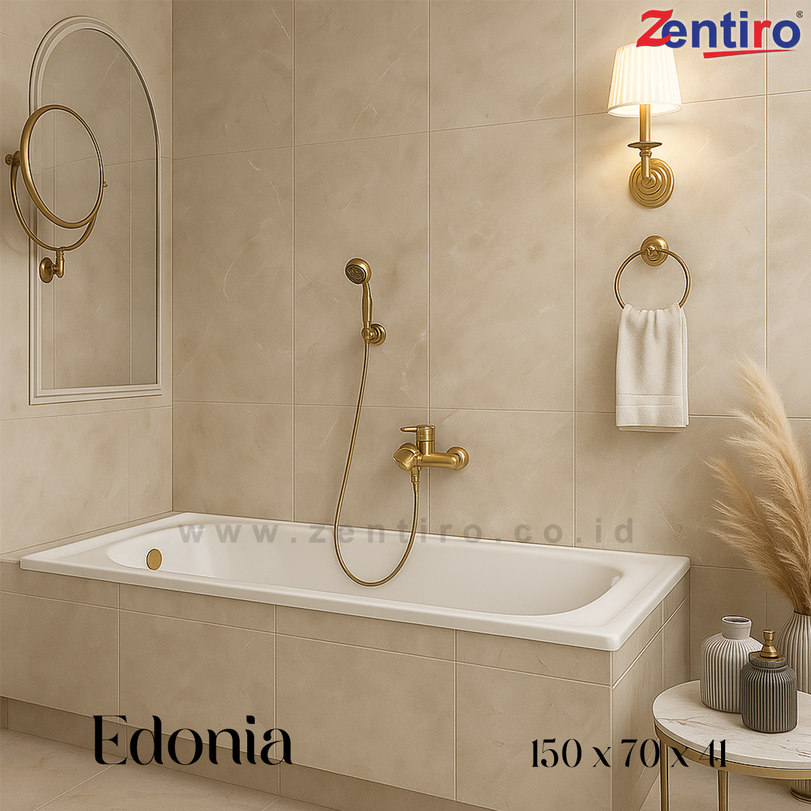 bathtub long edonia